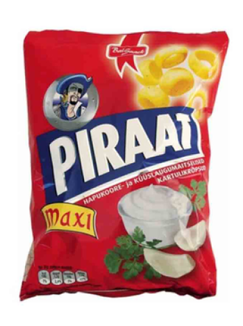 Чипсы со вкусом сметаны и чеснока BALSNACK XXL 220г