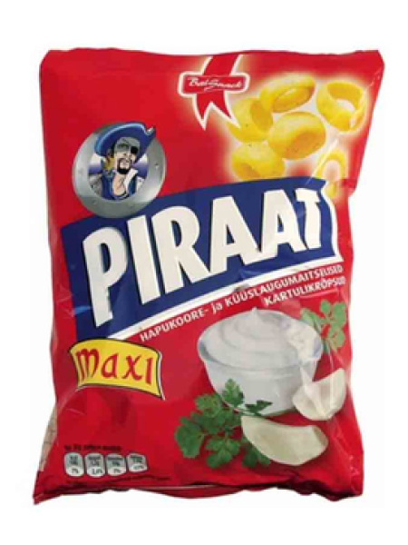 Чипсы со вкусом сметаны и чеснока BALSNACK XXL 220г