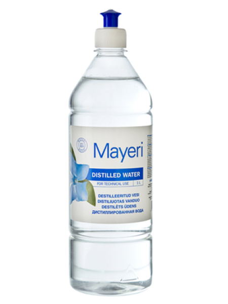 Вода дистиллированная Mayeri destilleeritud vesi 1 л