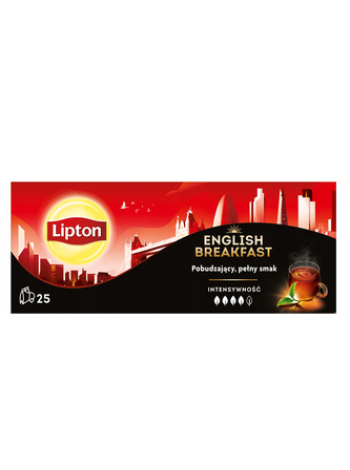 Чай в пакетиках LIPTON English Breakfast 25 x 2г