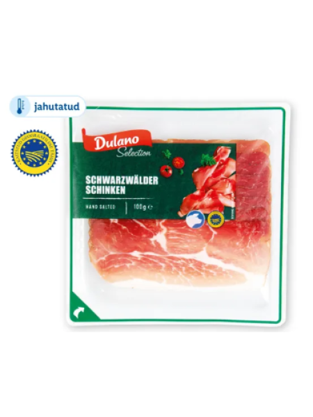 Вяленая копченая ветчина Dulano Schwarzwaldi sink 100г