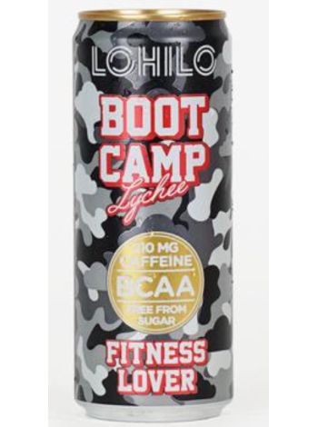 Газированный напиток без сахара со вкусом личи Lohilo Boot Camp Lychee Bcaa 330мл