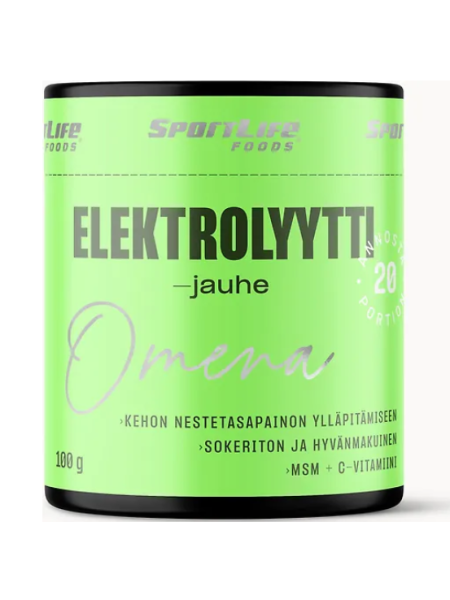 Электролитный порошок SportLife Foods 100г Яблоко