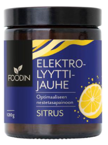 Электролит порошок Foodin Elektrolyyttijauhe Sitrus 120г Цитрусовый 