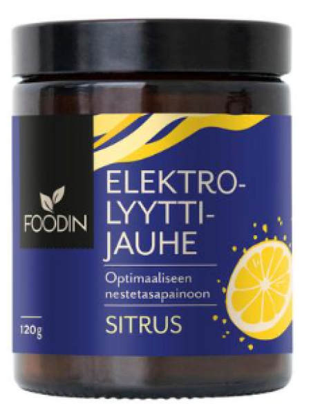 Электролит порошок Foodin Elektrolyyttijauhe Sitrus 120г Цитрусовый 