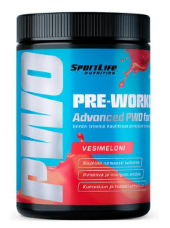 Порошковый напиток повышающий энергию SportLife Nutrition Pre-Workout 250 г арбуз