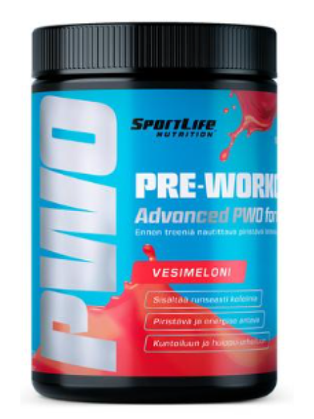 Порошковый напиток повышающий энергию SportLife Nutrition Pre-Workout 250 г арбуз