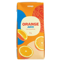 Апельсиновый сок натуральный Coop appelsiinitäysmehu 1л  