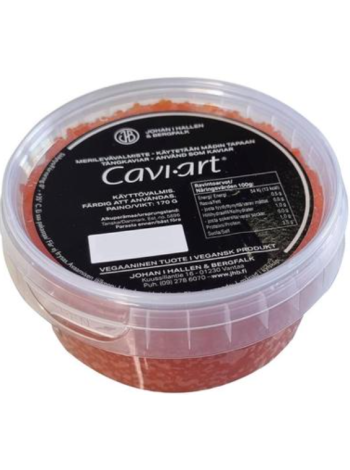 Имитированная икра из соленых морских водорослей Cavi-art 170г красная