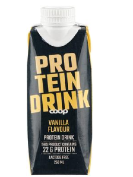 Безлактозный протеиновый напиток Coop 250мл ваниль 