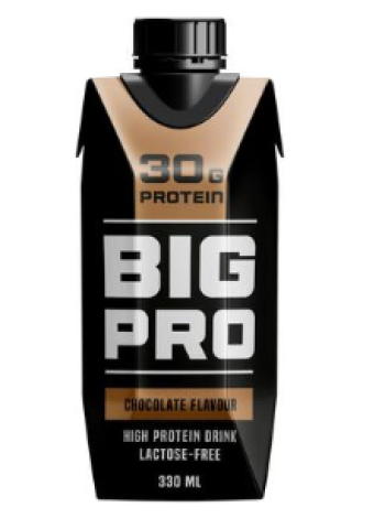 Протеиновый напиток шоколадный BIG PRO UHT 330 мл безлактозный