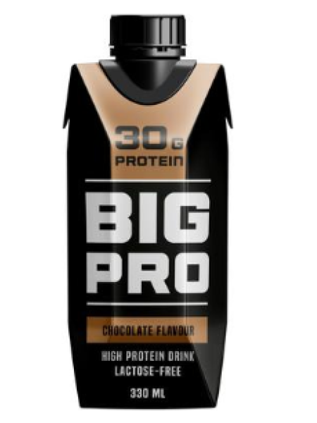 Протеиновый напиток шоколадный BIG PRO UHT 330 мл безлактозный