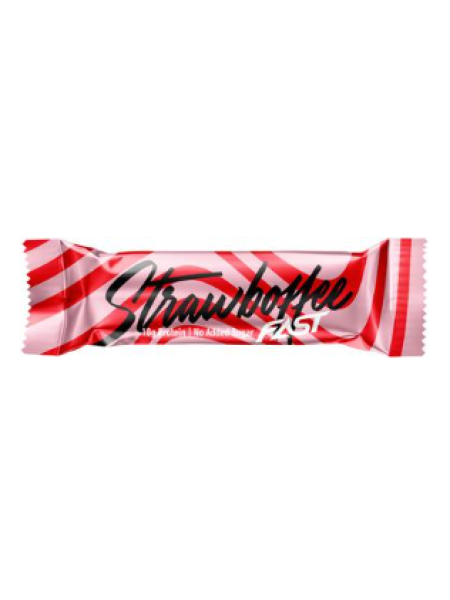Многослойный протеиновый батончик FAST Strawboffee 45г клубника ириска