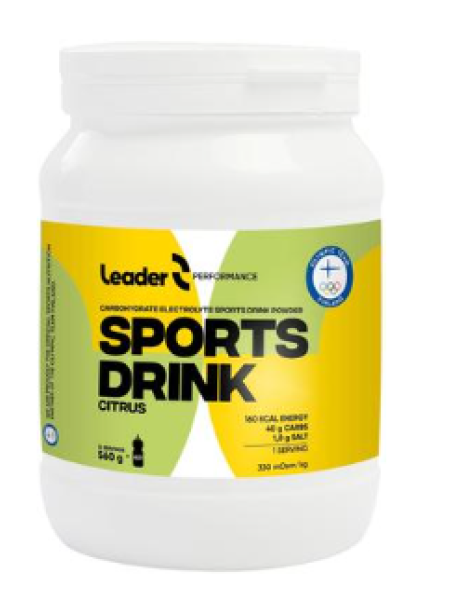 Спортивный порошок для напитка Leader Performance Sport Drink Citrus 560г со вкусом цитрусовых