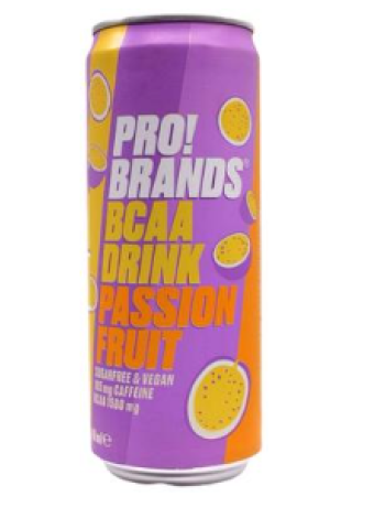Газированный энергетический напиток ProBrands BCAA 330мл Маракуйя