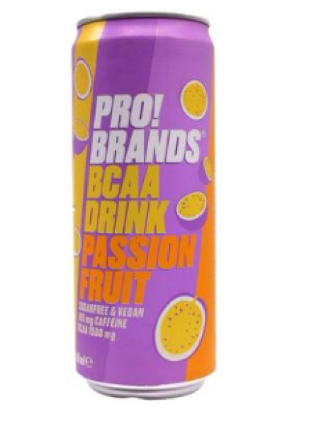 Газированный энергетический напиток ProBrands BCAA 330мл Маракуйя