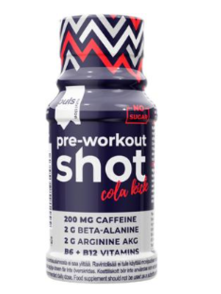 Предтренировочный комплекс PULS Pre-Workout Shot Cola Kick 60 мл
