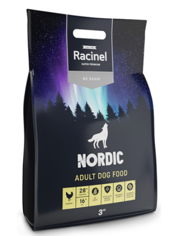 Сухой корм с курицей для взрослых собак Racinel Nordic Adult Dog Food 3кг