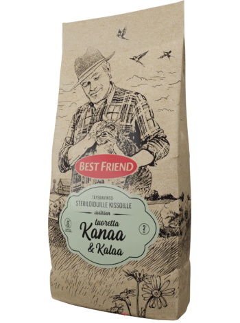 Сухой корм для стерилизованных кошек Best Friend 2 кг курица и рыба