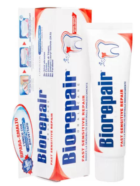 Зубная паста для чувствительных зубов Biorepair 75 мл для восстанавления эмали