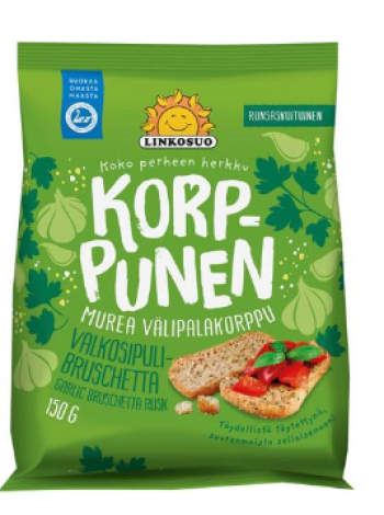 Брускетты пшеничные с чесноком Linkosuo Korppunen 150г