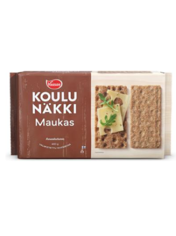 Цельнозерновые ржаные хлебцы VAASAN KOULUNÄKKI Maukas 460г