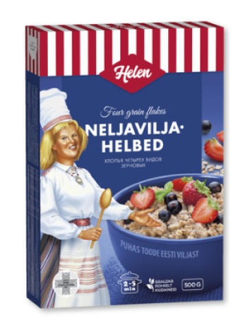 Каша 4 злака HELEN Neljaviljahelbed 500г