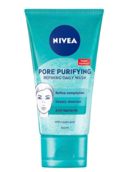Отшелушивающий очищающий гель NIVEA Pore Purifying Refining Daily Wash 150мл