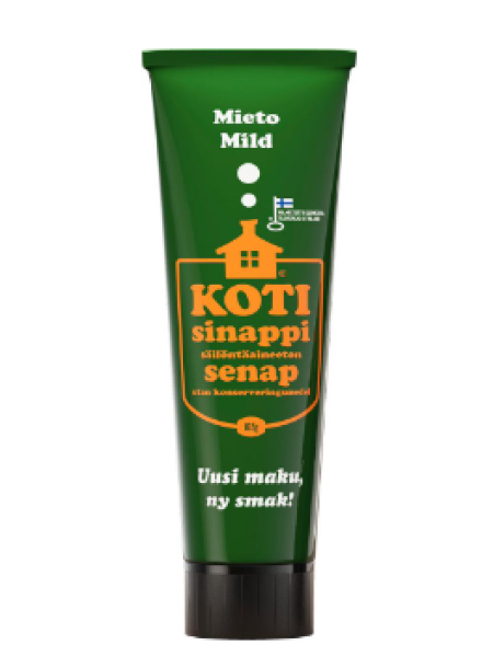 Мягкая домашня горчица KOTISINAPPI mieto 165г в тубе
