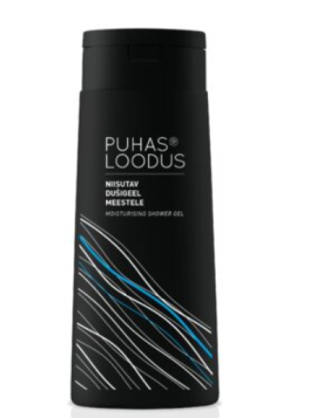 Улажняющий гель для душа Puhas Loodus Niisutav Dusigeel meestele 250мл с экстратом клюквы и гелем алое вера 