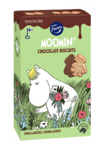 Шоколадное печенье Fazer Moomin 175г