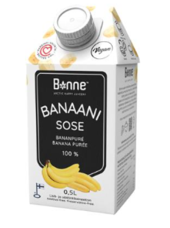 Банановое пюре Bonne Banaanisose 0,5 л