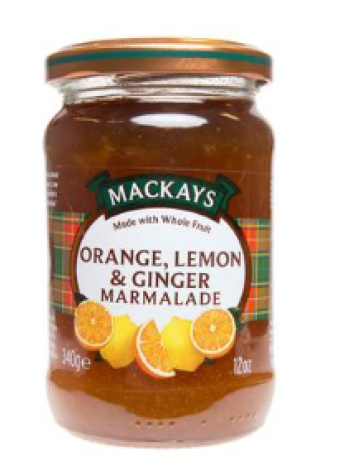 Мармелад яблочно-лимонно-имбирный Mackays Applesiini-sitruuna-inkivääri marmeladi 340г