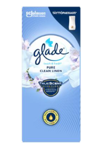 Запасной комплект для освежителя воздуха Glade Touch & Fresh Pure Clean Linen 10мл
