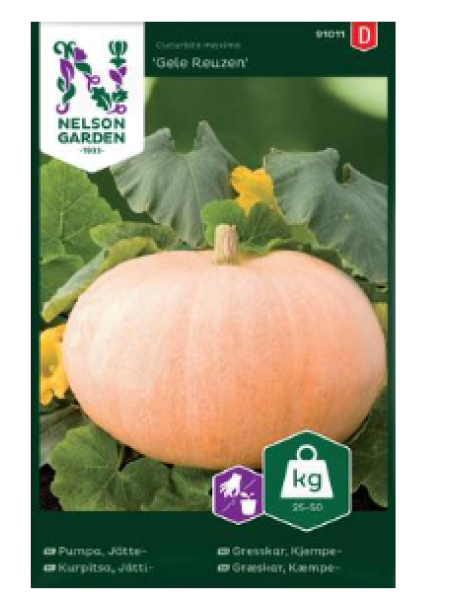 Семена гигантской тыквы Nelson Garden Gele Reuzen №91011 