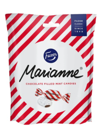 Мятная карамель с шоколадной начинкой Fazer Marianne 220 г 