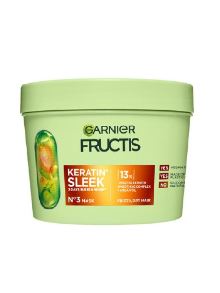 Маска для вьющихся волос Garnier Fructis Keratin Sleek 370 мл