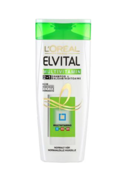 Мультивитаминный 2в1 шампунь и кондиционер L'Oréal Paris Elvital 250 мл для нормальных волос