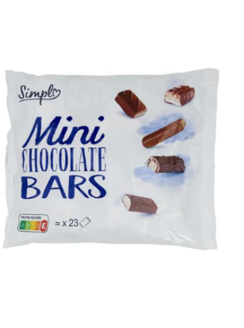 Ассорти из мини-плитки молочного шоколада Simpl 450 г