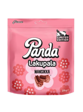 Лакричные конфеты с клубникой Panda Lakupala 250г