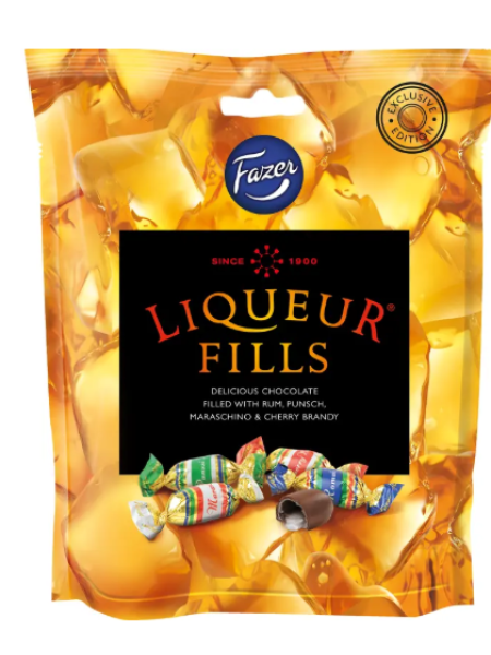Конфеты с ликером Liqueur Fills Fazer 165г в пакете