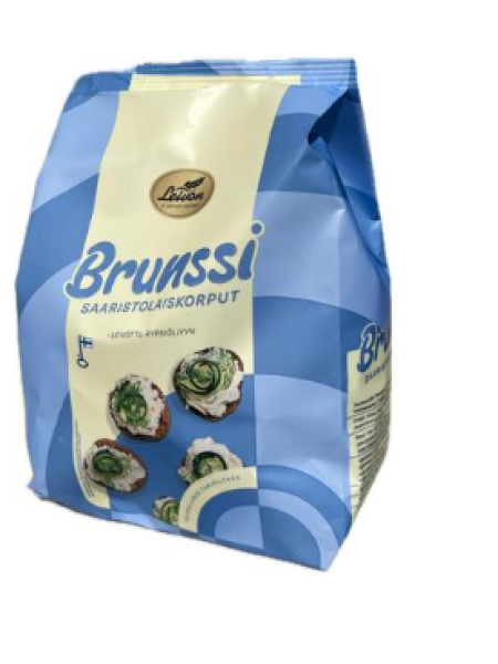 Поджаренные солодовые сухарики Leivon Brunssi Paahdetut Saaristolaiskorput 300г