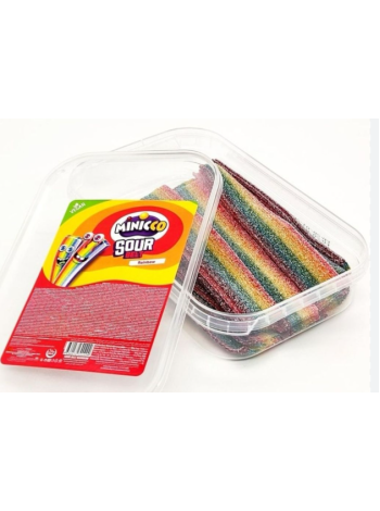 Жевательные пластинки Minicco Sour Belt Rainbow 200 г