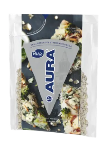 Сыр тертый с голубой плесенью Valio AURA murennettu sinihomejuusto 150г