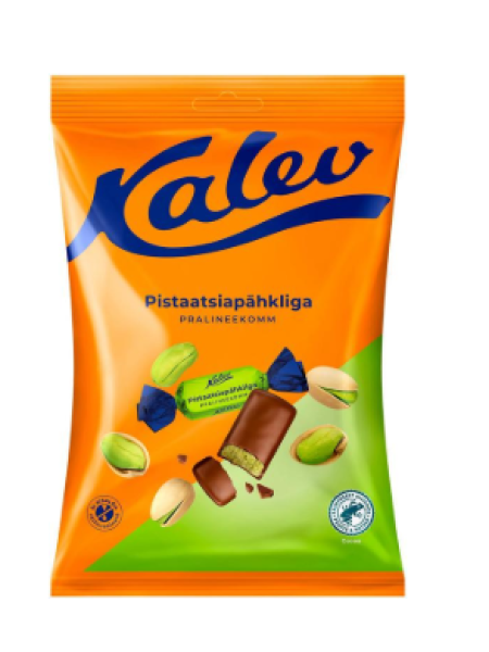 Конфеты пралине с фисташками Kalev Pralinee pistaatsia 175г