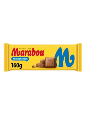 Плиточный шоколад Marabou Mjölkchoklad 160г молочный