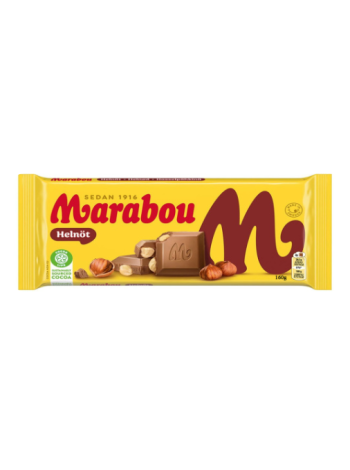 Шоколадная плитка Marabou Helnöt 160 г с целым фундуком