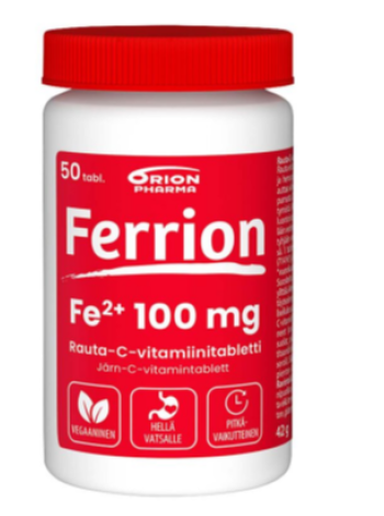 Препарат железа и витамина С FERRION 100 mg 50 таб