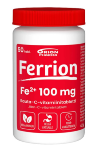 Препарат железа и витамина С FERRION 100 mg 50 таб
