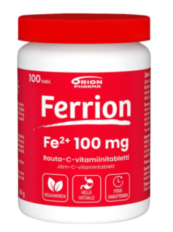 Препарат железа и витамина С FERRION Fe 2 100mg 100шт